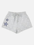 DAXUEN Women's casual shorts with star prints and embroidery