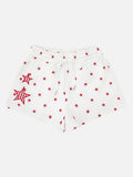 DAXUEN Women's casual shorts with star prints and embroidery