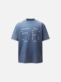 DAXUEN Oversized short-sleeved T-shirt with star graphics