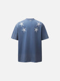 DAXUEN Oversized short-sleeved T-shirt with star graphics