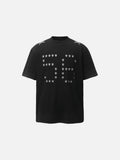 DAXUEN Oversized short-sleeved T-shirt with star graphics