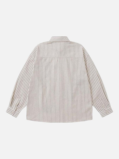 DAXUEN Loose-fitting long-sleeved collared shirt with star graphics