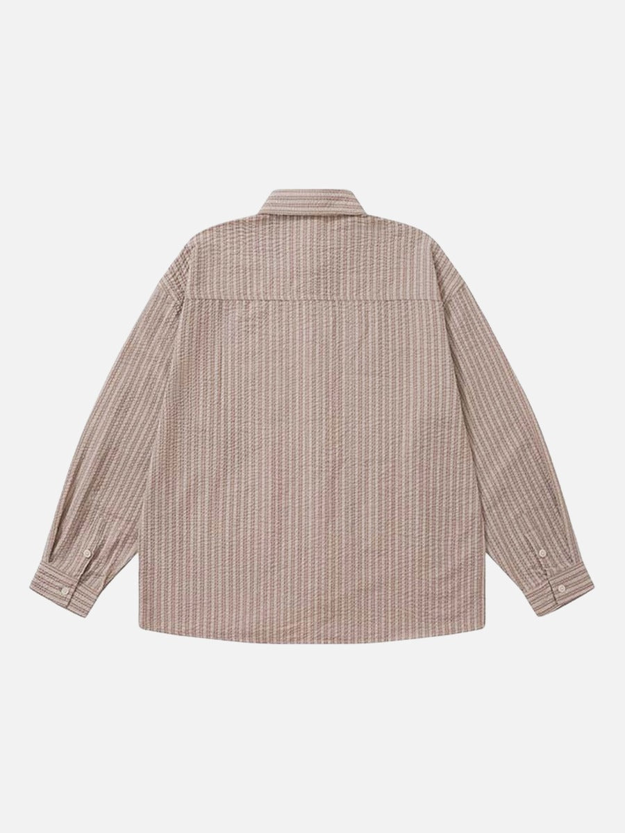 DAXUEN Loose-fitting long-sleeved collared shirt with star graphics