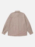 DAXUEN Loose-fitting long-sleeved collared shirt with star graphics