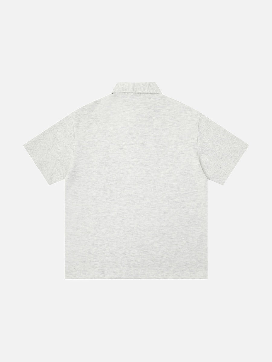 DAXUEN Short-sleeved polo shirt with star embroidery