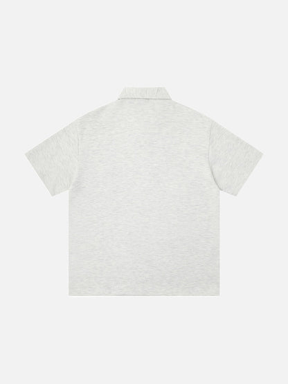 DAXUEN Short-sleeved polo shirt with star embroidery