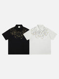 DAXUEN Short-sleeved polo shirt with star embroidery