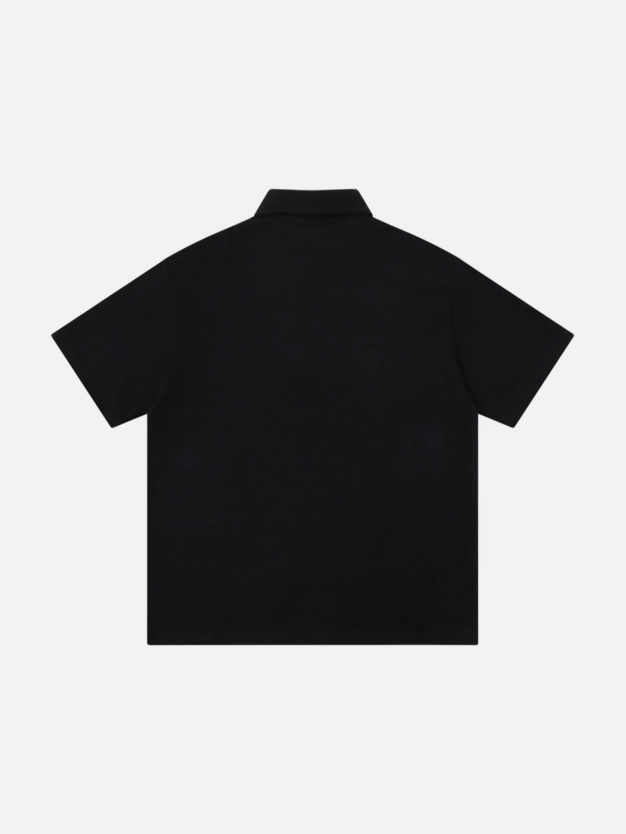 DAXUEN Short-sleeved polo shirt with star embroidery