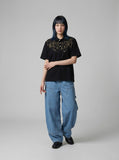 DAXUEN Short-sleeved polo shirt with star embroidery — model photo