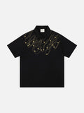 DAXUEN Short-sleeved polo shirt with star embroidery