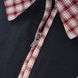 DAXUEN dark grey starburst graphic polo shirt