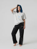 DAXUEN Loose-fit short-sleeved crew neck t-shirt with starfish graphic — model photo