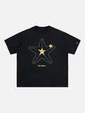 DAXUEN Loose-fit short-sleeved crew neck t-shirt with starfish graphic