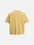 DAXUEN Oversized short-sleeved T-shirt with graphic text and star patches