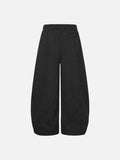 DAXUEN black wide-leg sweatpants with star embroidery