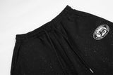 DAXUEN black wide-leg sweatpants with star embroidery
