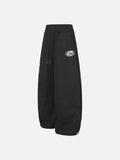 DAXUEN black wide-leg sweatpants with star embroidery