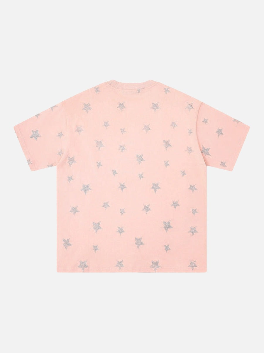 DAXUEN Starry graphic crew neck T-shirt
