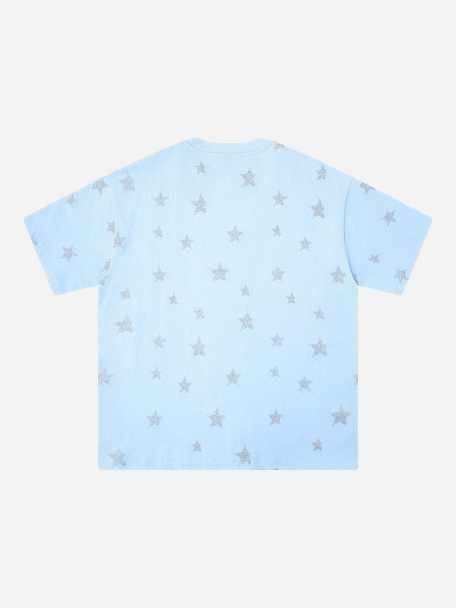 DAXUEN Starry graphic crew neck T-shirt