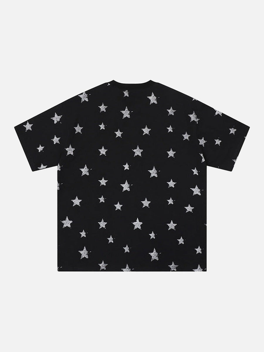 DAXUEN Starry graphic crew neck T-shirt