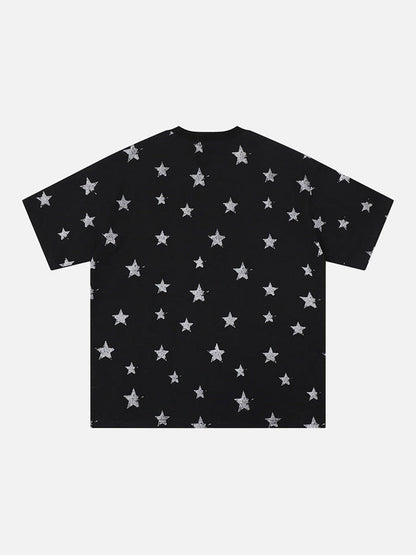 DAXUEN Starry graphic crew neck T-shirt