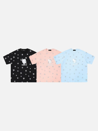 DAXUEN Starry graphic crew neck T-shirt