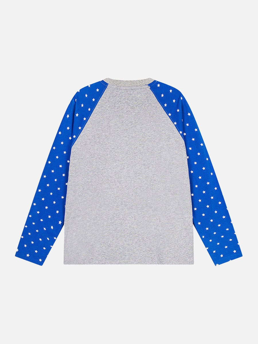 DAXUEN Starry Heart Raglan Long-Sleeve T-Shirt