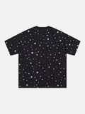 DAXUEN Oversized crew neck t-shirt with star print