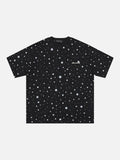 DAXUEN Oversized crew neck t-shirt with star print