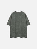 DAXUEN Oversized crew neck t-shirt with floral graphic