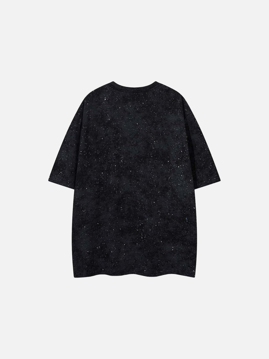 DAXUEN Oversized crew neck t-shirt with floral graphic