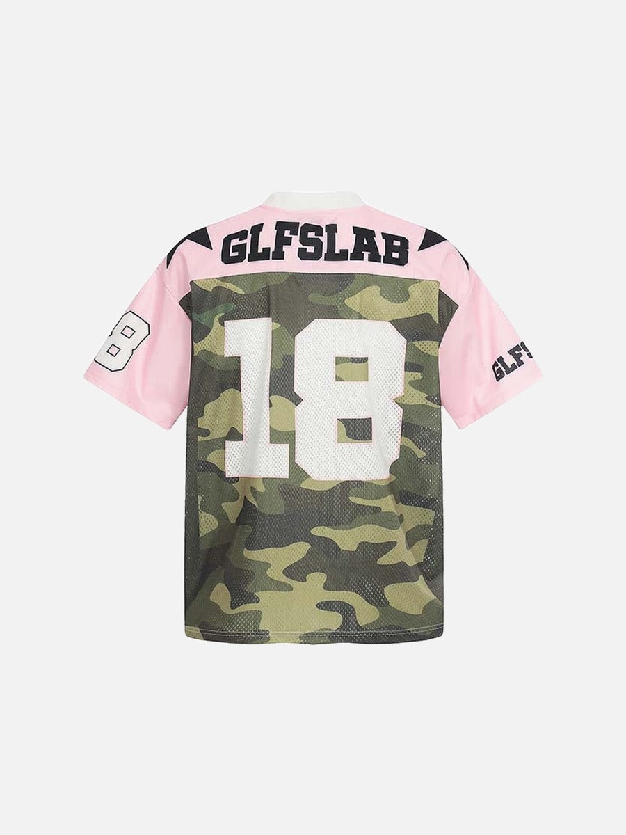 DAXUEN Short-sleeve camouflage jersey t-shirt with graphic details