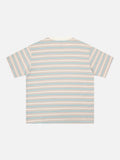 DAXUEN Striped short-sleeve crew neck t-shirt