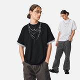 DAXUEN Short-sleeved striped t-shirt with oversized fit