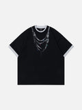 DAXUEN Short-sleeved striped t-shirt with oversized fit
