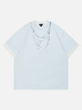 DAXUEN Short-sleeved striped t-shirt with oversized fit