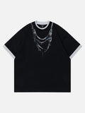 DAXUEN Short-sleeved striped t-shirt with oversized fit