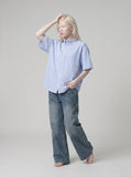 DAXUEN striped-button-up-shirt-casual-summer-fit — model photo