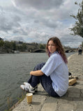 DAXUEN DAXUEN Striped Button-Up Shirt for Casual Summer Style — model photo