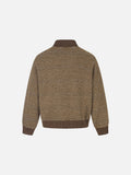 DAXUEN grey striped mock neck cardigan jacket