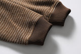 DAXUEN grey striped mock neck cardigan jacket
