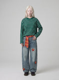 Striped Relaxed-Fit Long Sleeve T-Shirt