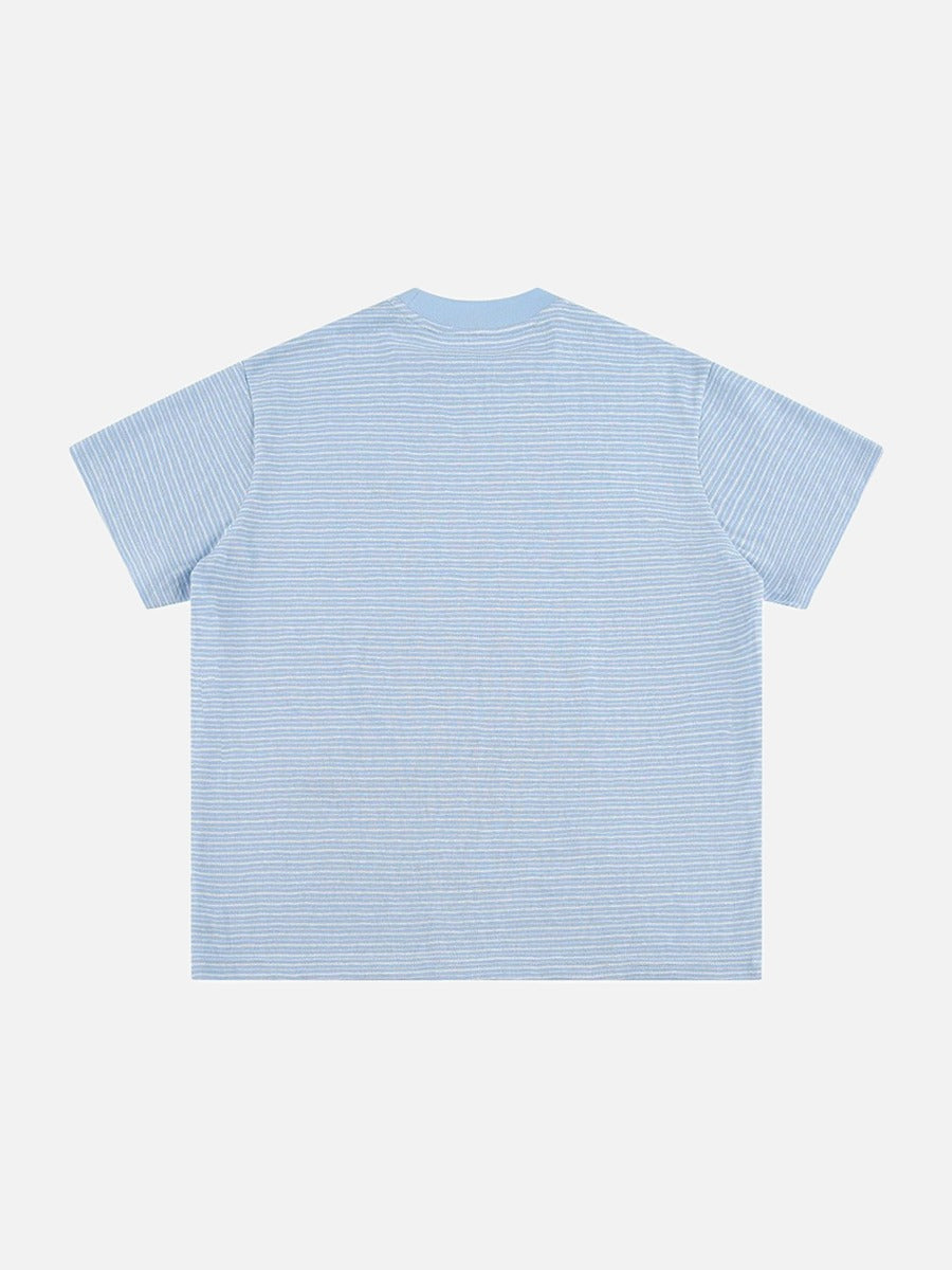 DAXUEN Striped short-sleeved relaxed-fit t-shirt