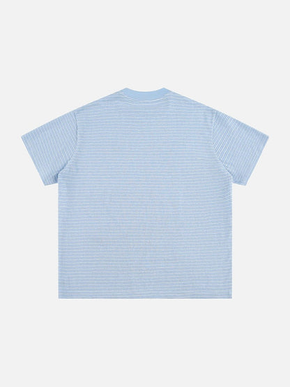 DAXUEN Striped short-sleeved relaxed-fit t-shirt