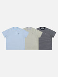 DAXUEN Striped short-sleeved relaxed-fit t-shirt