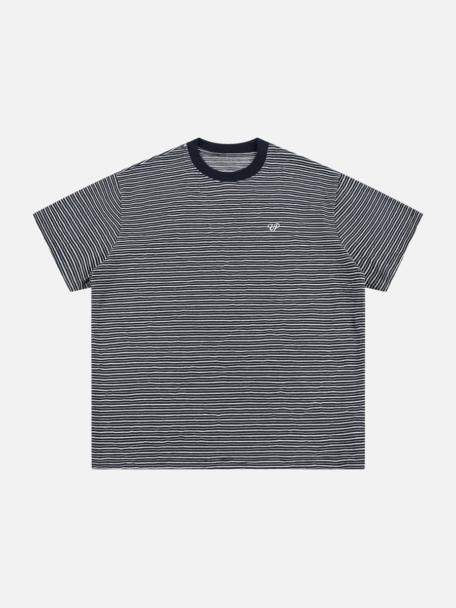 DAXUEN Striped short-sleeved relaxed-fit t-shirt