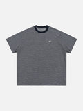 DAXUEN Striped short-sleeved relaxed-fit t-shirt
