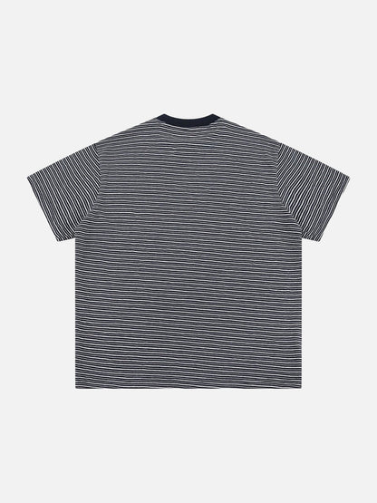 DAXUEN Striped short-sleeved relaxed-fit t-shirt