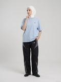 DAXUEN Striped short-sleeved relaxed-fit t-shirt — model photo