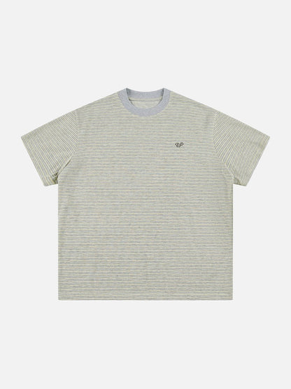 DAXUEN Striped short-sleeved relaxed-fit t-shirt